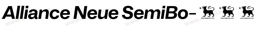 Alliance Neue SemiBo字体转换 Alliance Neue SemiBo字体转换